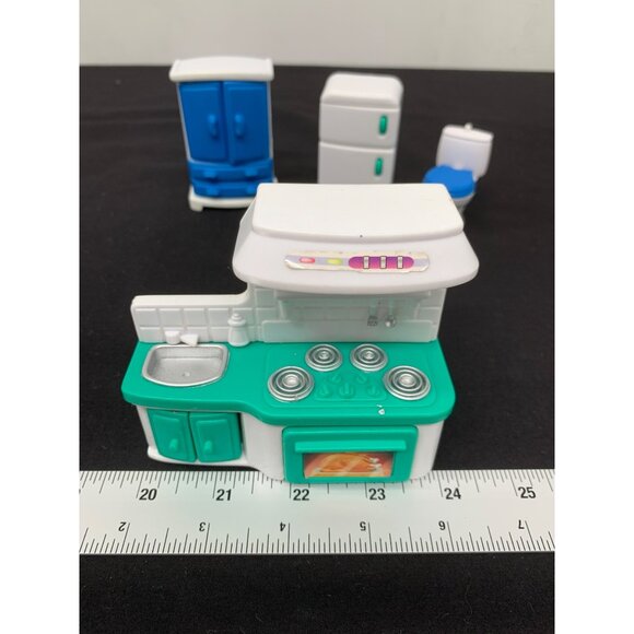 Keenway Happy Home Take Away Doll House Replacement Furniture Appliances White B - Picture 2 of 11